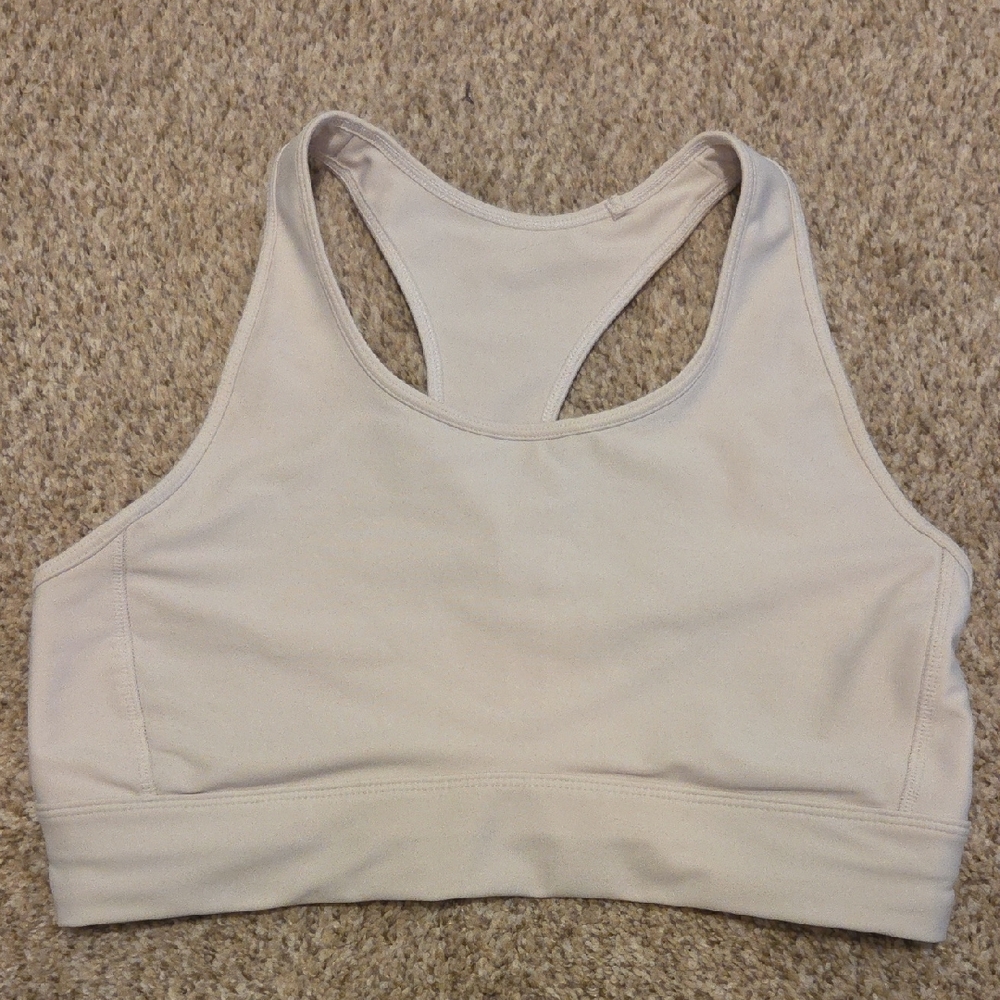 DSG Cream Racerback Sports Bra